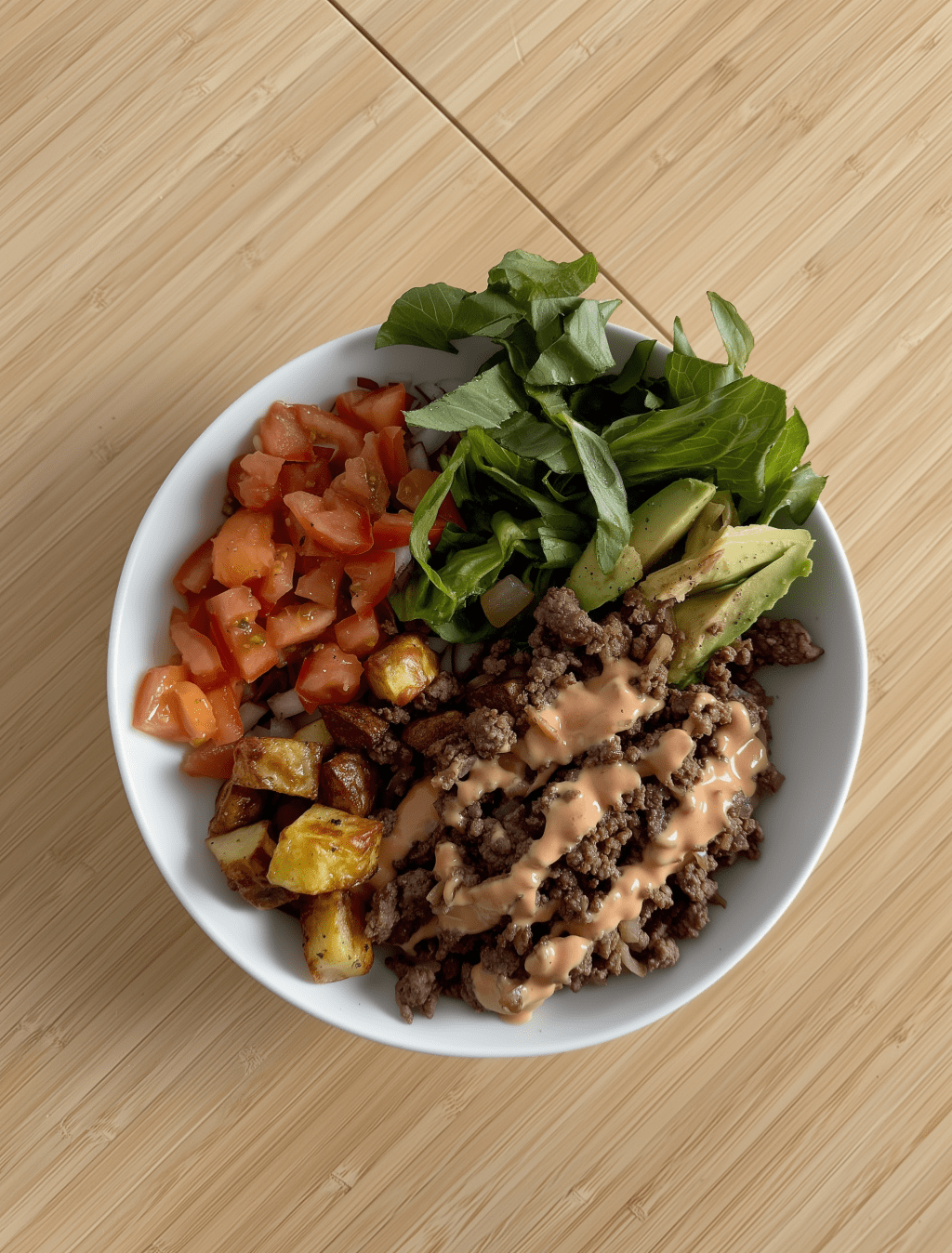 High-Protein Burger Bowl