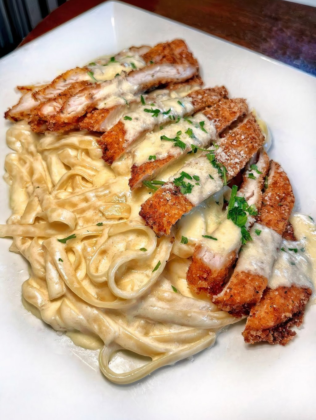 Crispy Chicken Bacon&nbsp;Alfredo