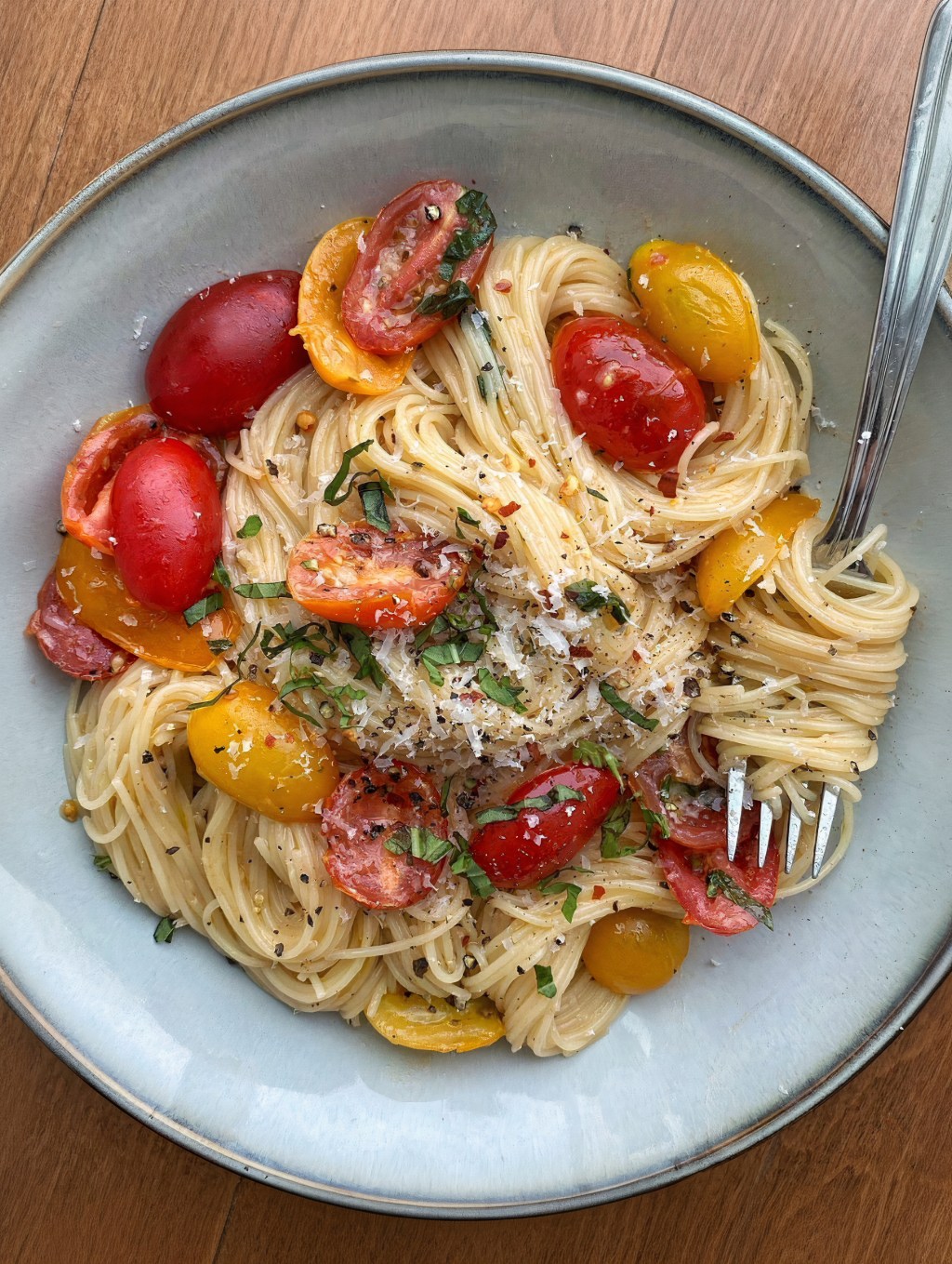 Tomato Basil Angel Hair&nbsp;Pasta