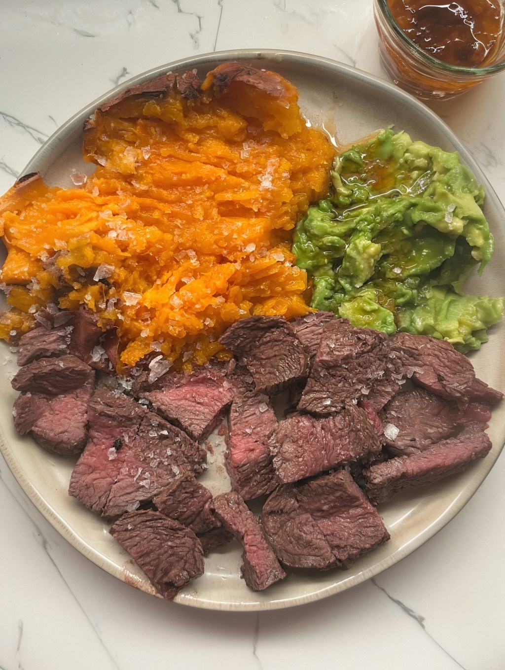 Steak with Sweet Potato and&nbsp;Avocado