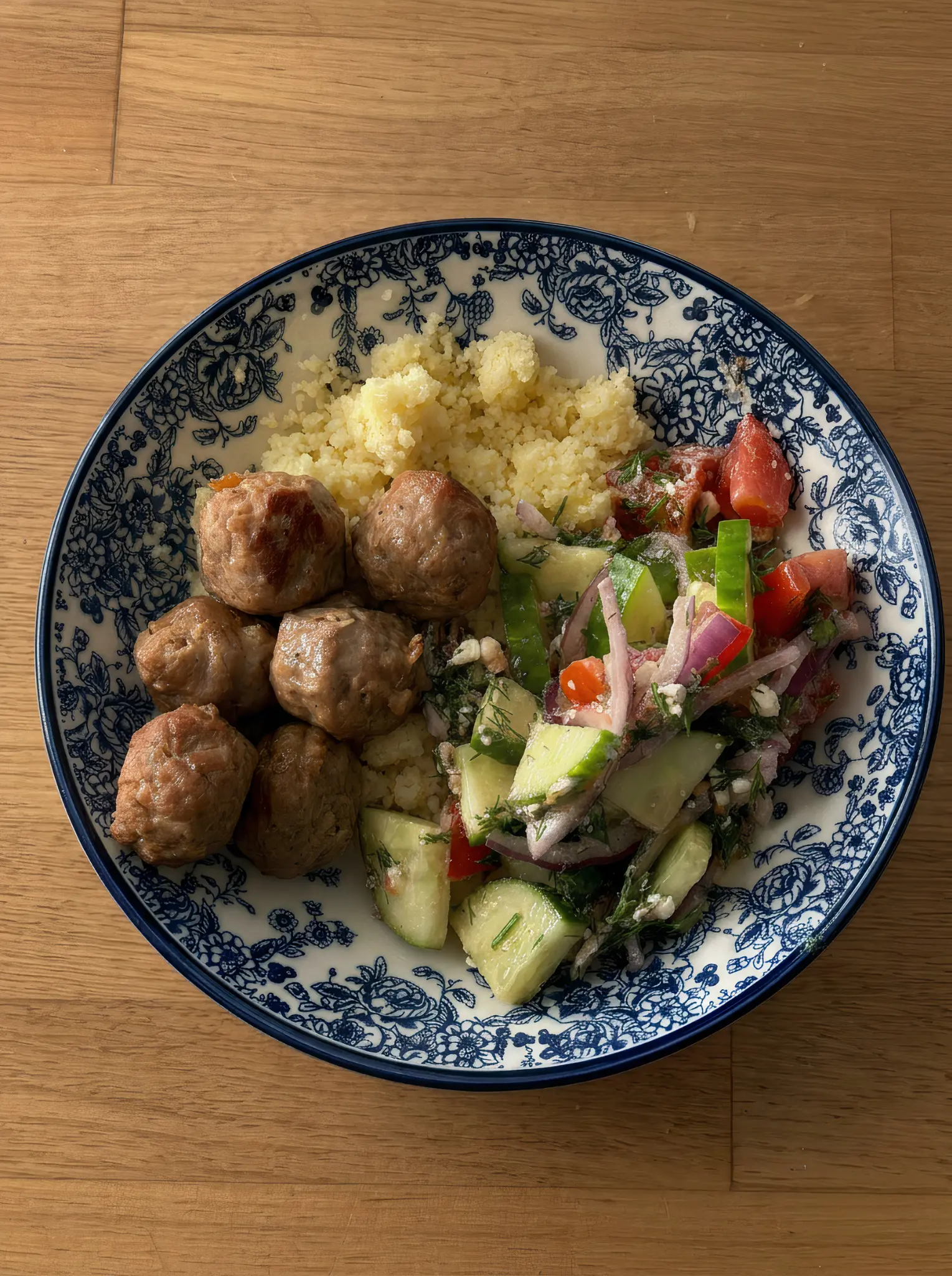 Greek Bowls with Turkey Meatballs