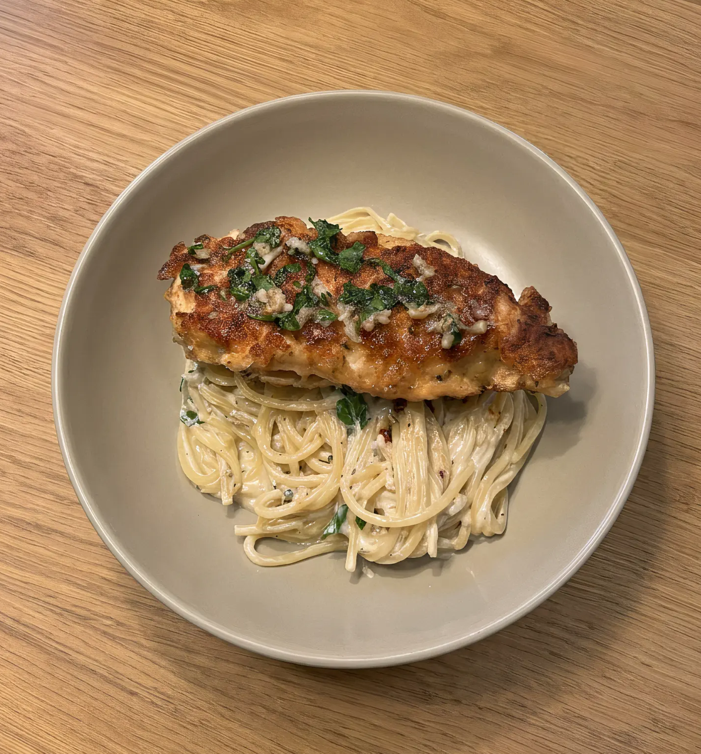 Lemon Chicken Parm Pasta
